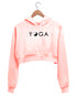 Quirkipedia Yin Yang Yoga YOGA Fitness, Positivity, Mindfulness Womens Crop Hoodies